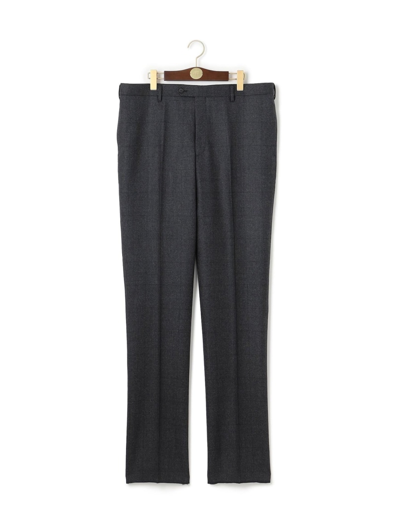 【SALE／30%OFF】J.PRESS 【KING SIZE】【ウォッシャブル可】トリートメントウール ストレッチグレナカートチェック スラックス ジェイプレス パンツ スラックス・ドレスパンツ グレー ネイビー【RBA_E】【送料無料】