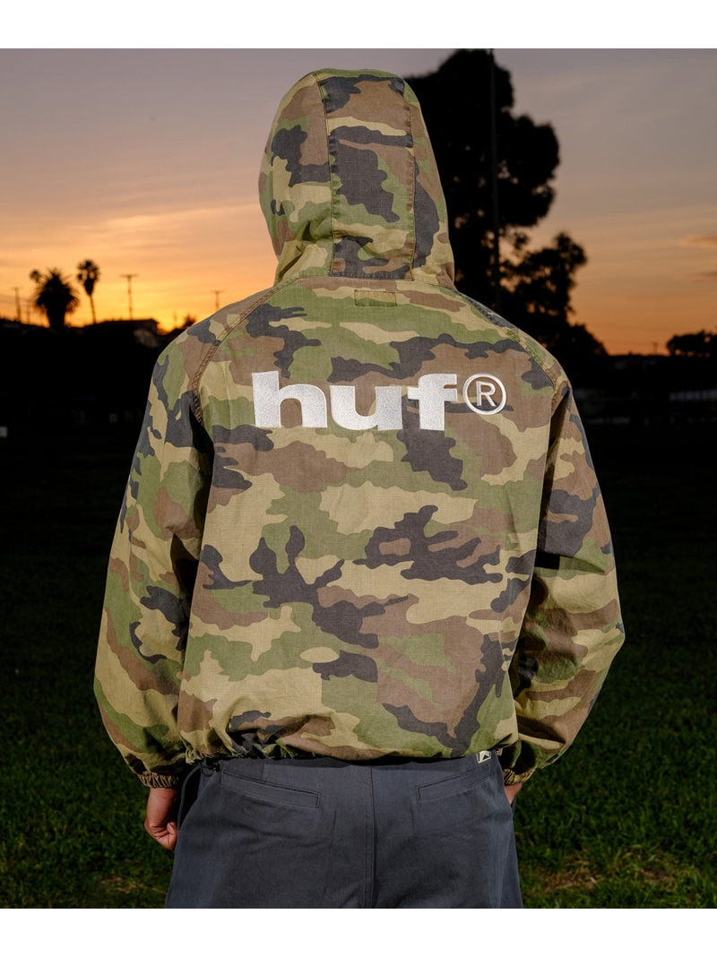 HUF HUF eightynine HOODED JACKET / HUF ハフ フードジャケット パーカー ハフ ジャケット・アウター ブルゾン・ジャンパー ブラック ホワイト【送料無料】