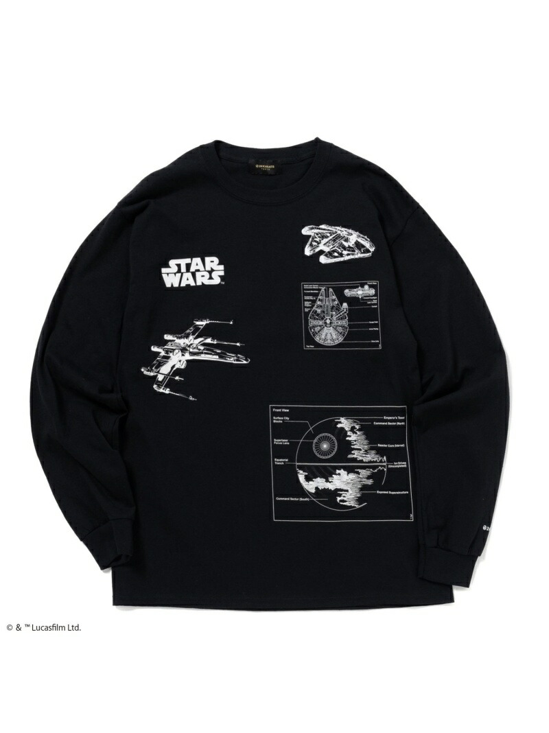 高知インター店 楽天市場 24karats 24karats M Star Wars Tee Ls バーチカルガレージ カットソー Tシャツ ブラック ホワイト 送料無料 Rakuten Fashion Men 人気ブランドを Uneek World