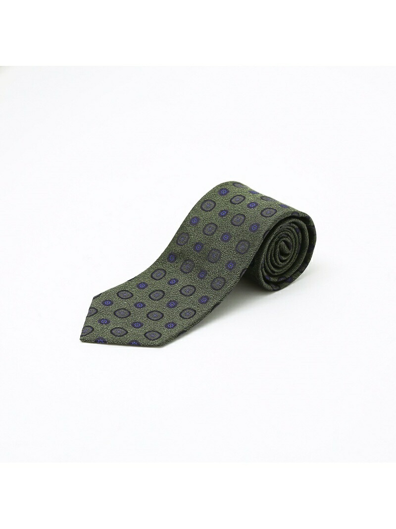 ABAHOUSE LASTWORD 【IMPORT FABRIC TIE】シルク 小紋柄 ネクタイ アバハウス スーツ・フォーマル ネクタイ・蝶ネクタイ ブルー グリーン【送料無料】