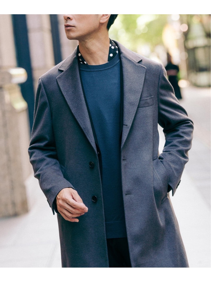 値下げ エディフィス Pコート EDIFICEメルトンウール メルトン素材