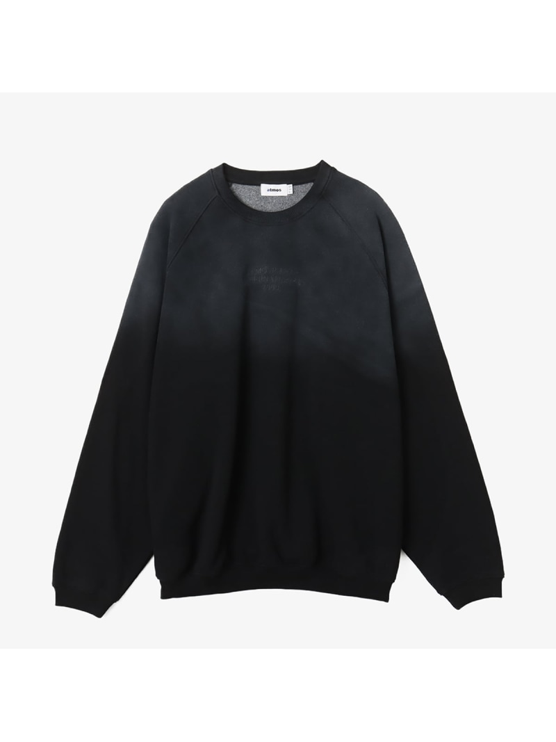 atmos atmos Fade Color Sweatshirt BLACK アトモス トップス スウェット・トレーナー 黒いこと【貨物輸送無料】