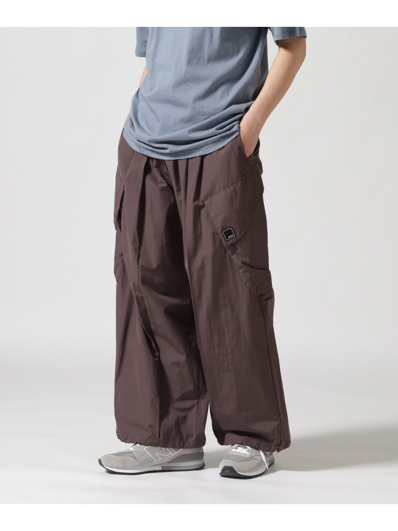 【SALE／50%OFF】B'2nd ON THE TURF(オン ザ ターフ)ナイロンカーゴパンツ ビーセカンド パンツ その他のパンツ グレー ブラック【RBA_E】【送料無料】