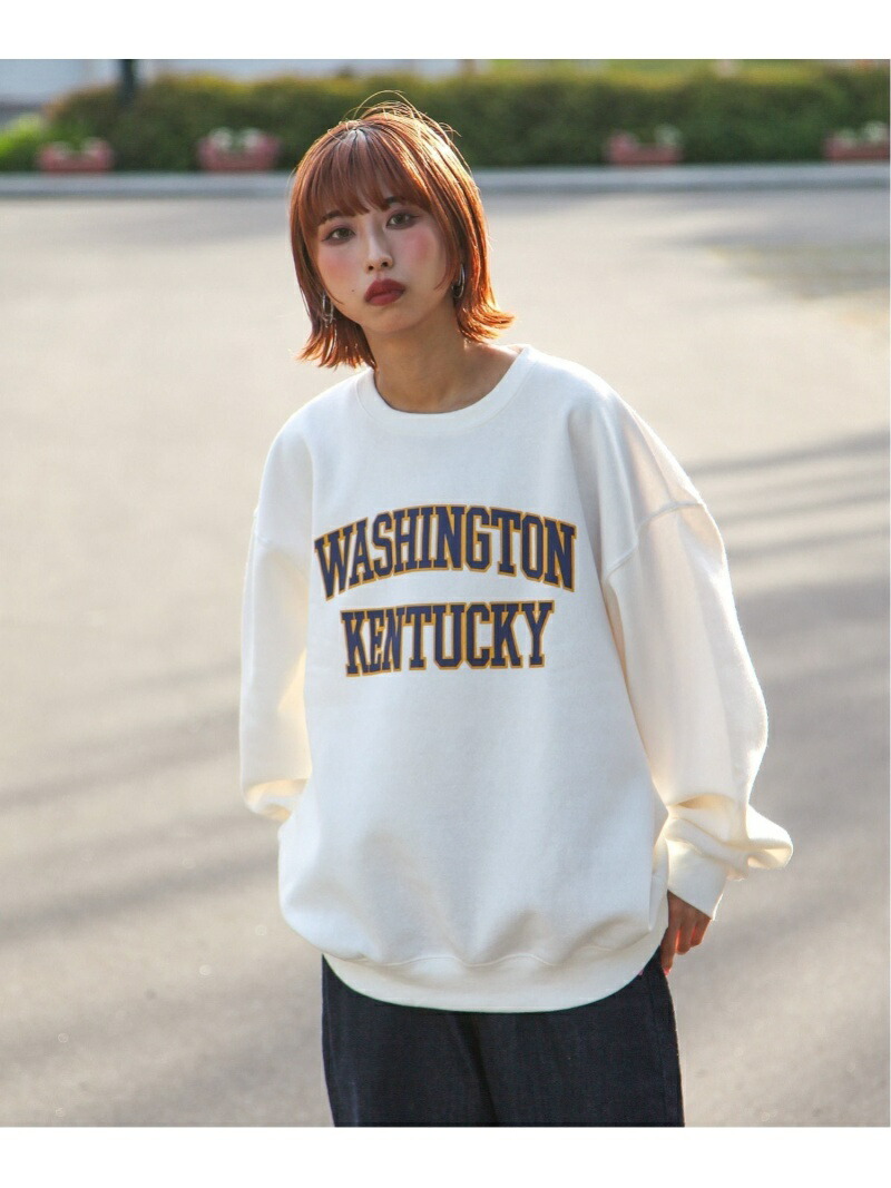 Zip Five カットソー ジップファイブ 裏起毛ビックカレッジロゴスウェット