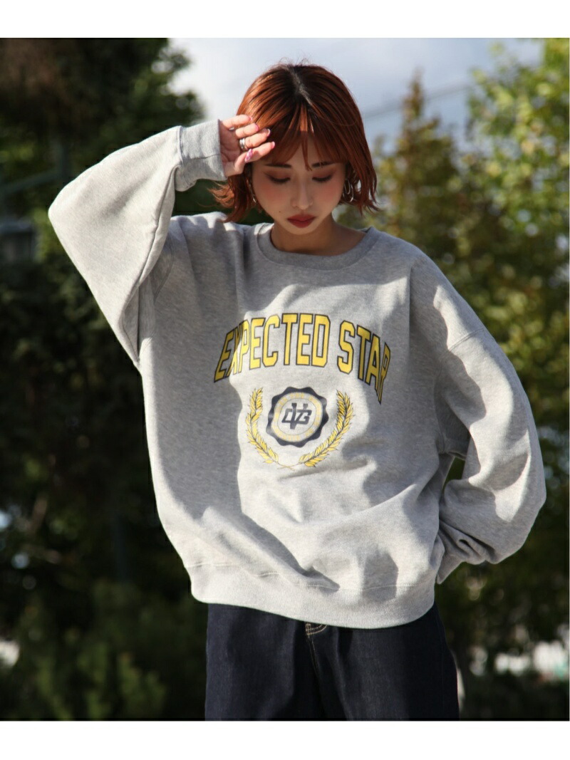 Zip Five カットソー ジップファイブ 裏起毛ビックカレッジロゴスウェット