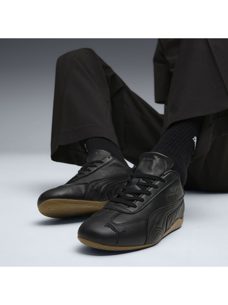 PUMA ユニセックス スピードキャット レザー スニーカー Speedcat Leather プーマ シューズ・靴 スニーカー ブラック【送料無料】