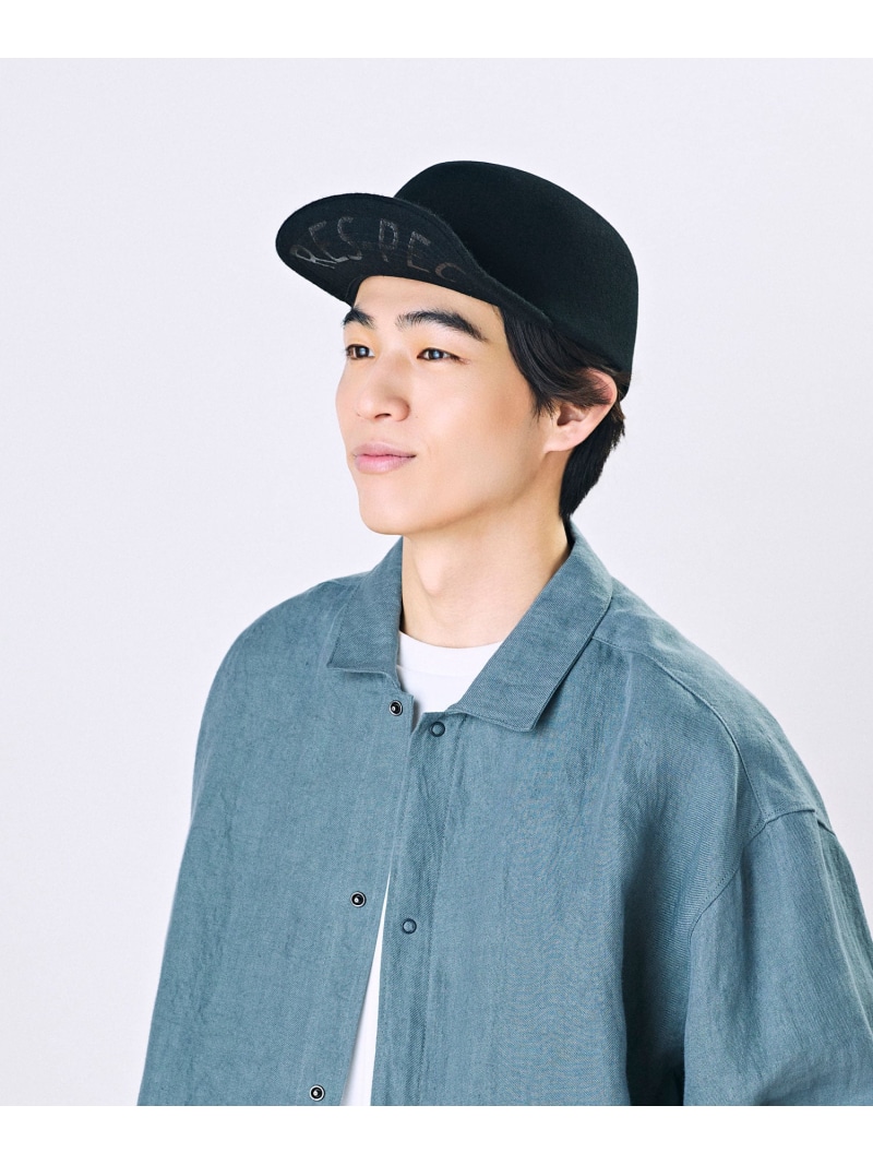 CA4LA CF PRINTED BRIM FELT CAP カシラ 帽子 キャップ レッド カーキグリーン ブラック【送料無料】