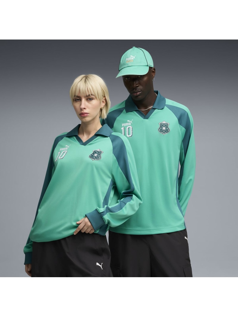 PUMA ユニ一発やる 此れから ピューマ アーカイブ T7 せん孔機 長袖 プルオーバー FUTURE.PUMA.ARCHIVE T7 Drill ピューマ 運動競技・アウトドア属具 余分の物の運動競技・アウトドア属具 緑であること【貨物輸送無料】 アウトドア-スポーツ・アウトドア