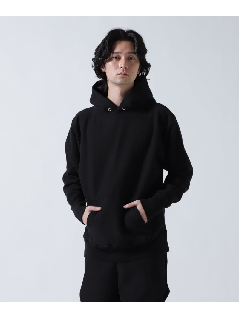 B'2nd ATON エイトン/GARMENT DYED URAKE ｜ HOODIE ビーセカンド トップス パーカー・フーディー ブラック【送料無料】｜ Fashion Men