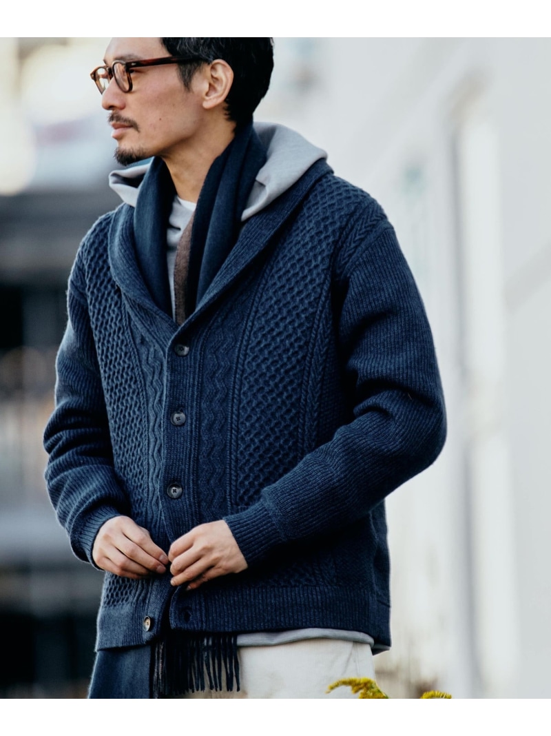INVERALLAN × SHIPS / カーディガン(厚手)/--/ウール/NVY 楽天市場】【SALE／70%OFF】INVERALLAN: Vネック アラン カーディガン