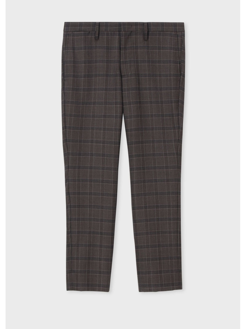 Paul Smith プレイドチェック テーパード トラウザーズ ポール・スミス パンツ スラックス・ドレスパンツ ブラウン【送料無料】 21,384円