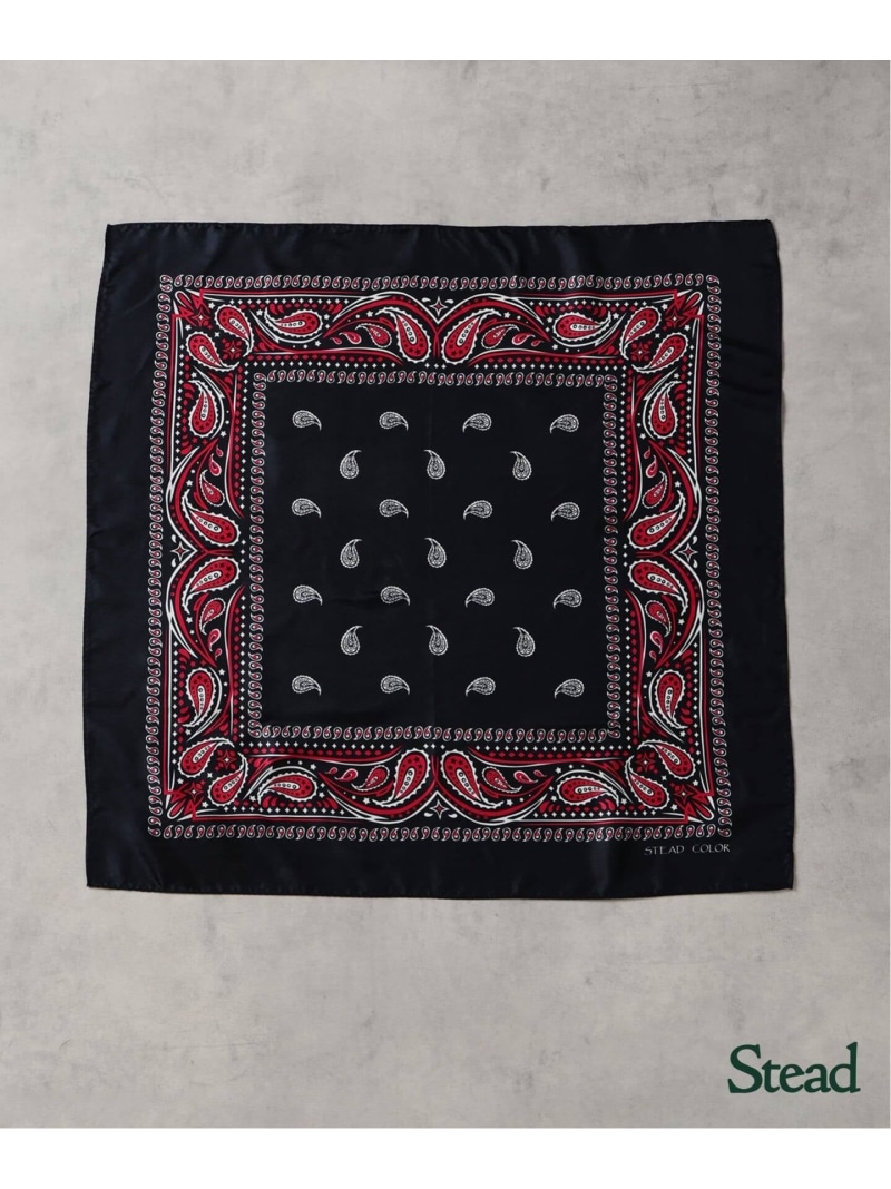 JOURNAL STANDARD Stead / シルク バンダナ ジャーナル スタンダード ファッション雑貨 スカーフ・バンダナ ブラック【送料無料】
