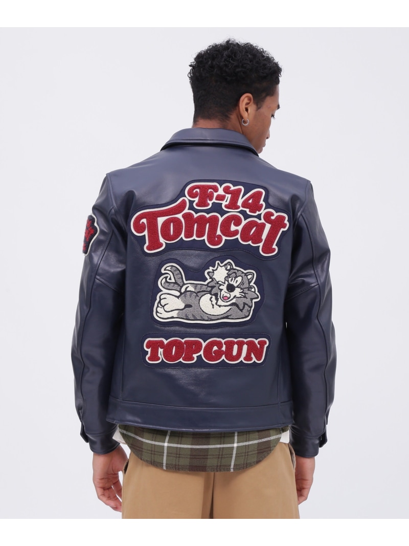 楽天市場】【送料無料】AVIREX COMFORTABLE LEATHER SWING TOP【783