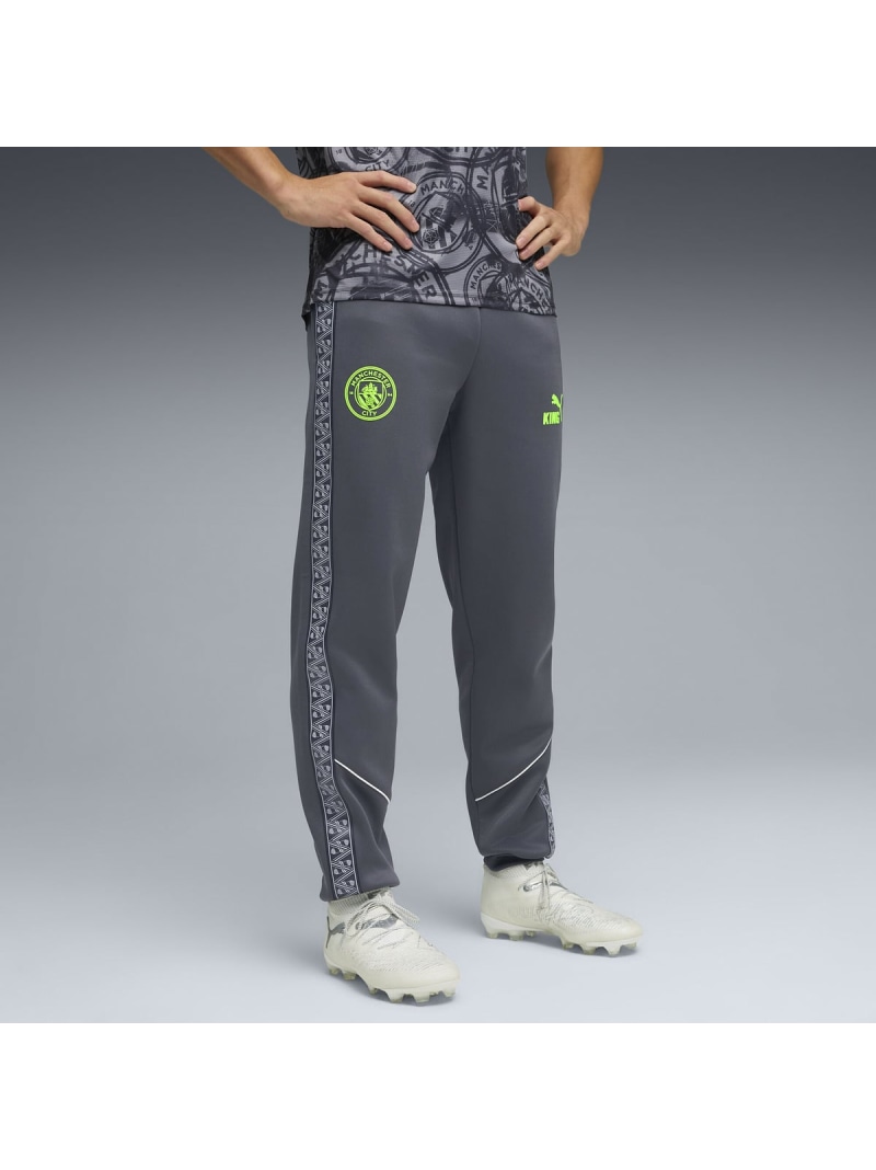 PUMA メンズ マンチェスターシティ FC キング アンセム パンツ MCFC KING Anthem Pant プーマ パンツ ジャージ・スウェットパンツ グレー【送料無料】