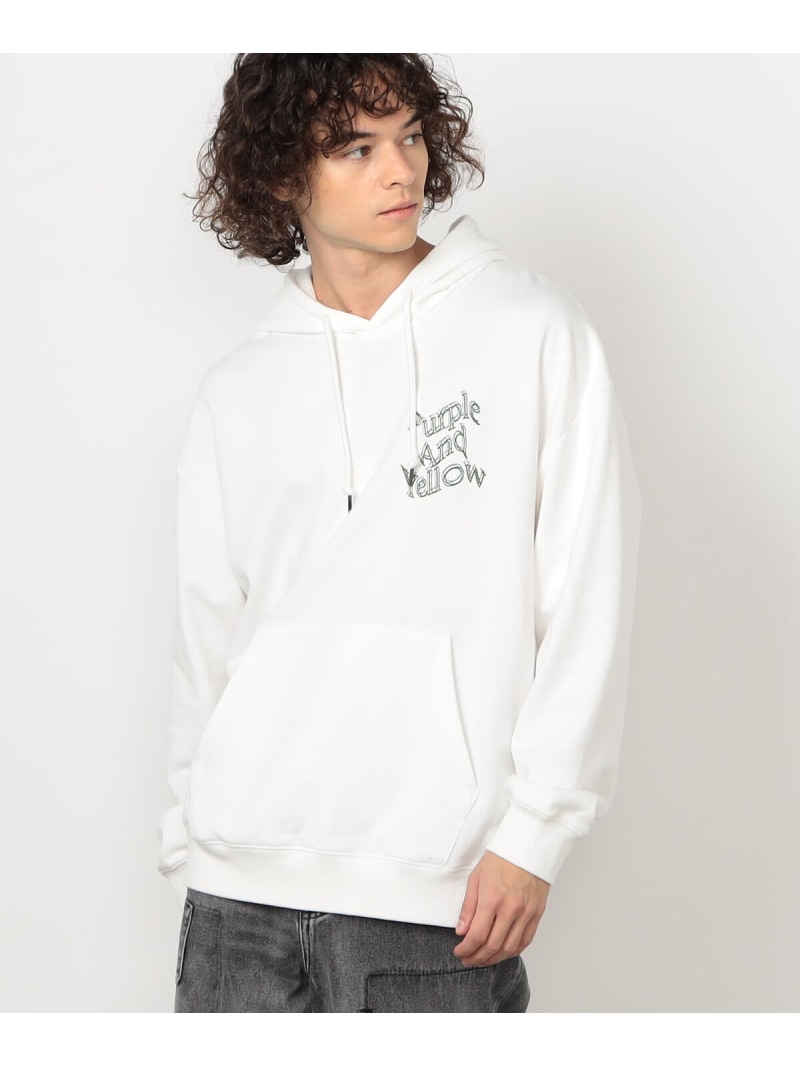 【SALE／10%OFF】Purple\u0026Yellow ウェーブロゴ刺しゅうアノラック コムサイズム トップス パーカー・フーディー 黒いこと 白いこと【RBA_E】【貨物輸送無料】