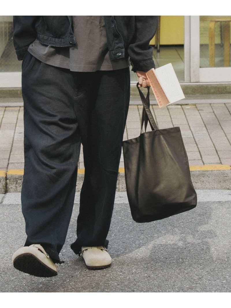 URBAN RESEARCH BUYERS SELECT AWAK TOTE-grain ユーアールビーエス バッグ トートバッグ ブラック【先行予約】*【送料無料】