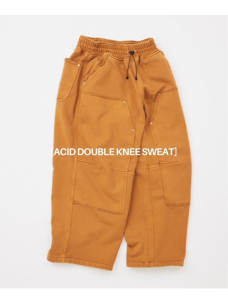 JOURNAL STANDARD アシッド ダブル ニー スウェット パンツ ジャーナル スタンダード パンツ ジャージ・スウェットパンツ ブラウン ブラック ベージュ ブルー【送料無料】