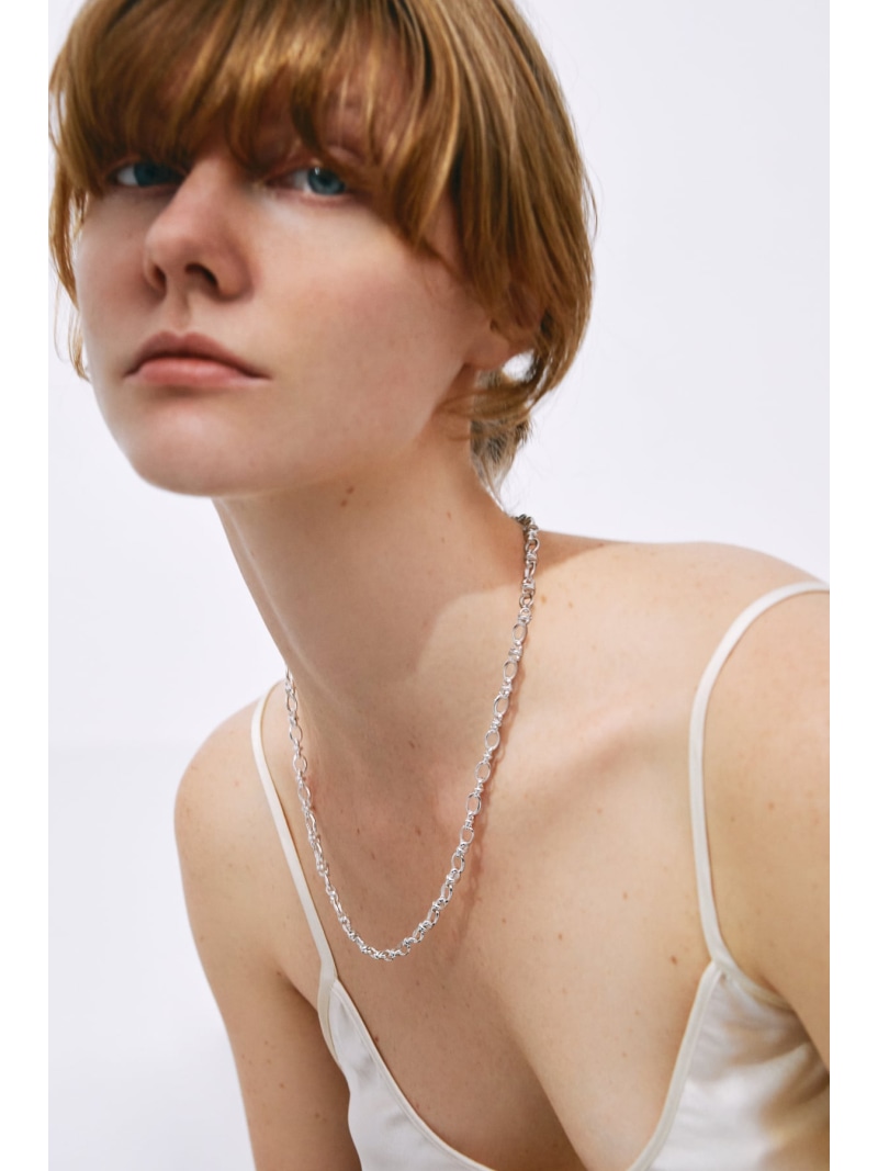 quip queint quip queint/oval chain necklace フォブ アクセサリー・腕時計 ネックレス シルバー【送料無料】｜ Fashion Men