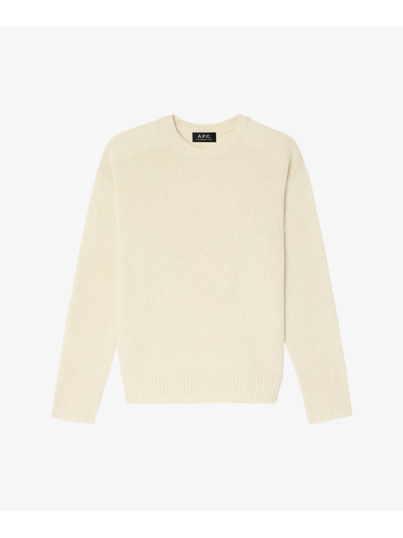 【SALE／50%OFF】A.P.C. クルーネックセーター アー・ぺー・セー トップス 編み物 ベージュ【RBA_E】【貨物輸送無料】