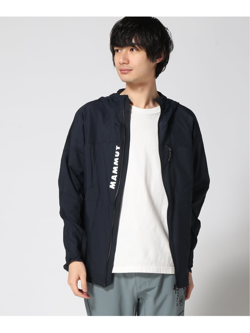 MAMMUT MAMMUT/(M)【堅苦しさ】活動力 ウィンドブレーカー フーデッド 上衣 アジアン填まる マムート トップス パーカー・フーディー 黒いこと【貨物輸送無料】
