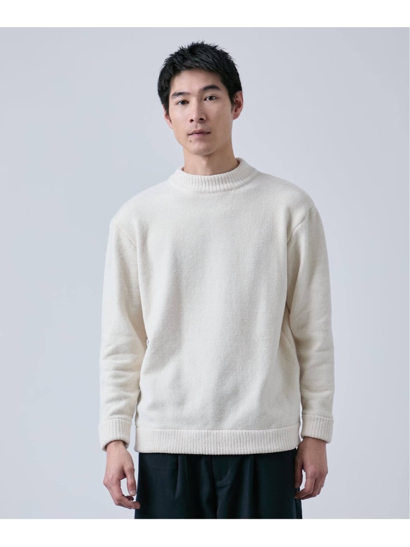 【SALE／16%OFF】B.C STOCK モールクルーネックニット ベーセーストック トップス ニット ネイビー ブラック ホワイト【RBA_E】【送料無料】