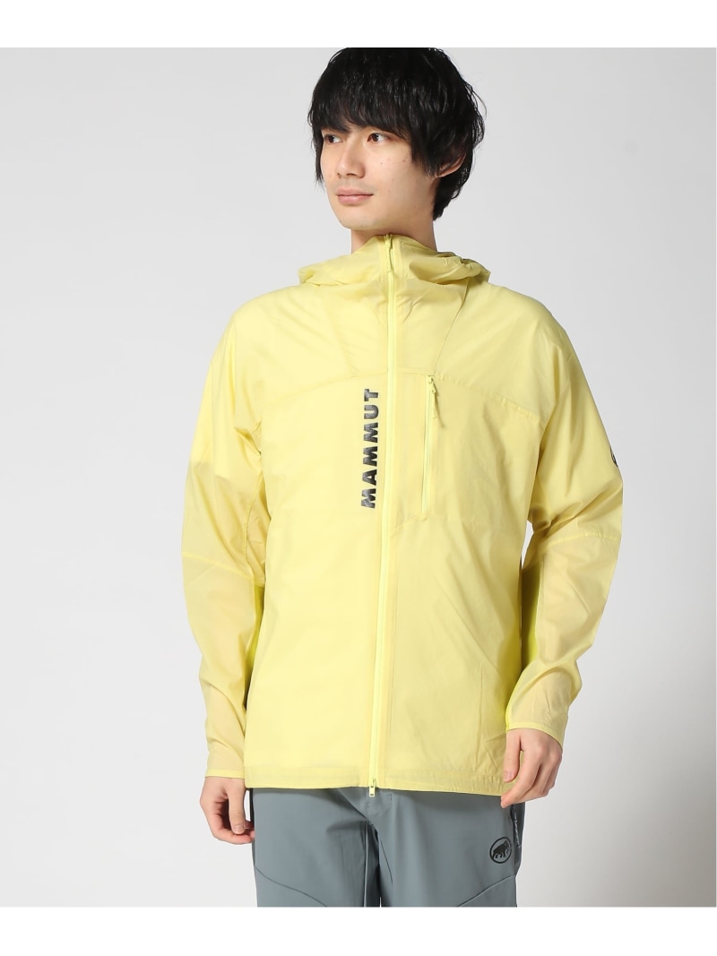 MAMMUT MAMMUT/(M)【堅苦しさ】活動力 ウィンドブレーカー フーデッド 上衣 アジアン填まる マムート トップス パーカー・フーディー 黄色【貨物輸送無料】