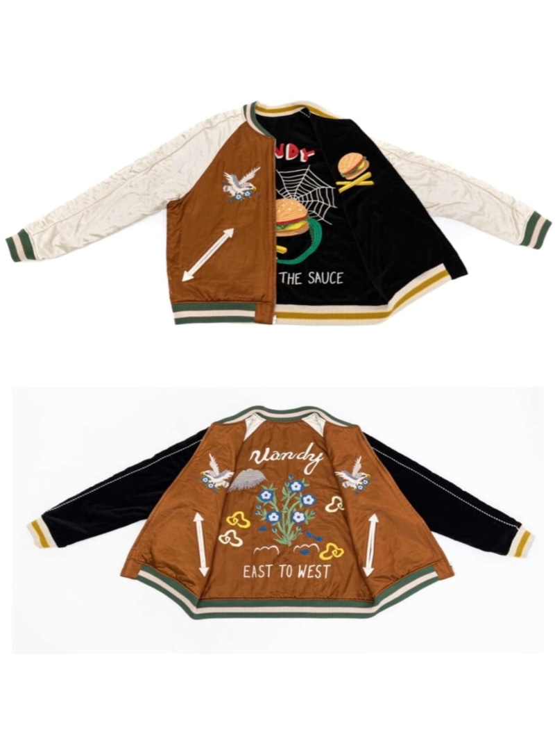 VANDY THE PINK スタジャン Vandy the pink rafflesia varsity jacket