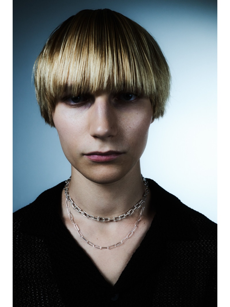 quip queint quip queint/rectangle cahin necklace フォブ アクセサリー・腕時計 ネックレス シルバー【送料無料】
