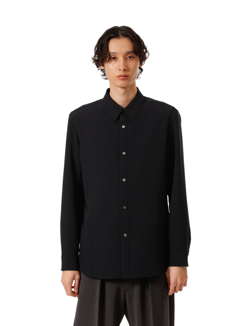【SALE／40%OFF】ATTACHMENT ポリエステルコンパクトツイル レギュラーカラードレスシャツ アタッチメント トップス シャツ・ブラウス ネイビー ブラック カーキグリーン ホワイト【RBA_E】【送料無料】