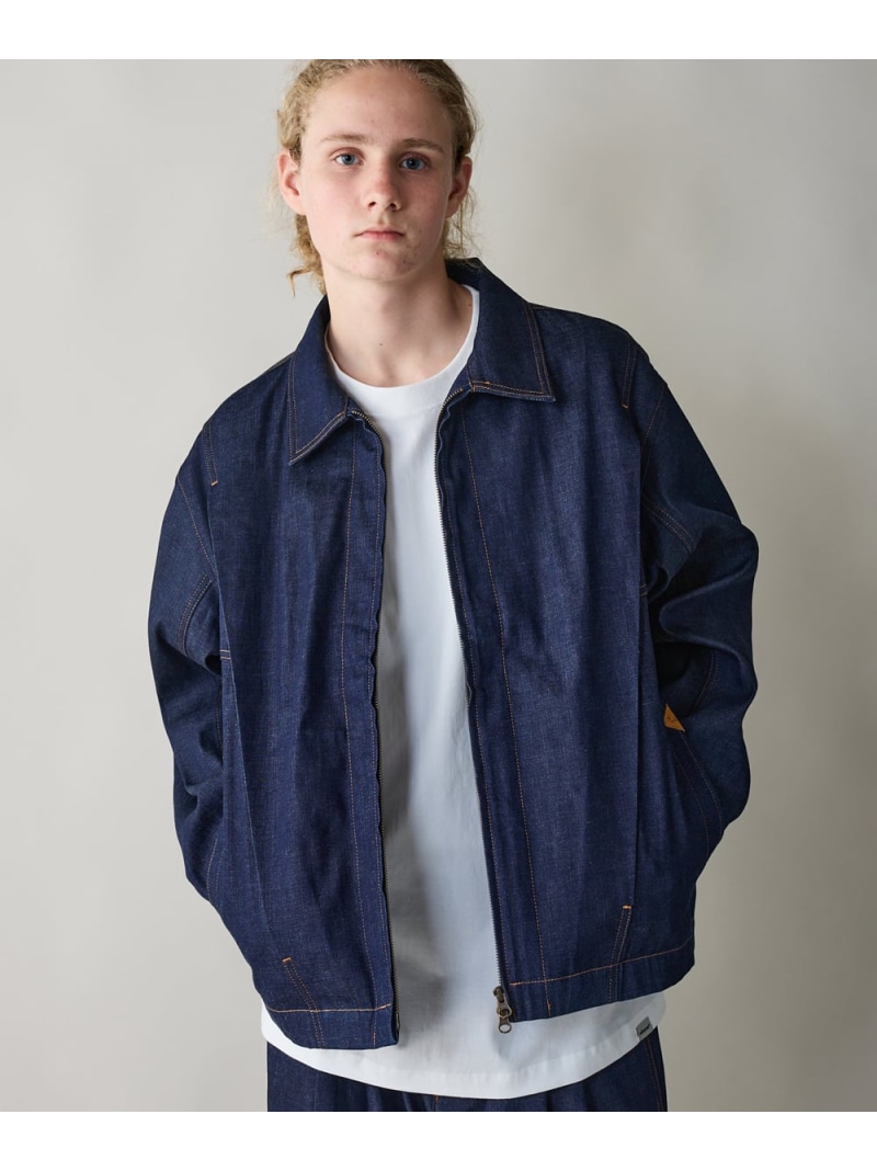 rehacer rehacer/(M)Tuck Volume Denim Jacket レアセル ジャケット・アウター デニムジャケット ネイビー【送料無料】 18,588円