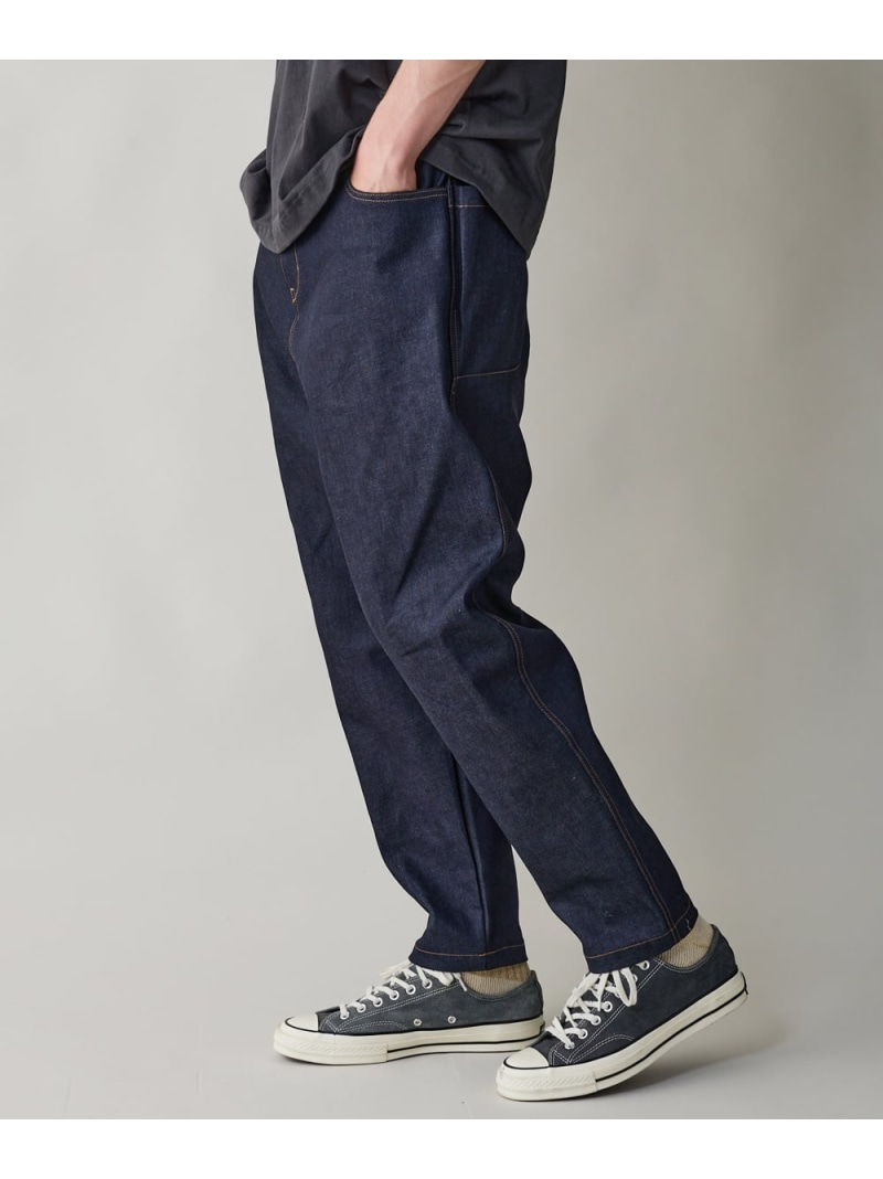 rehacer rehacer/(M)Saide Pocket Tapered Denim レアセル ズボン下 デニム・ジーンズズボン下 米国海軍【貨物輸送無料】