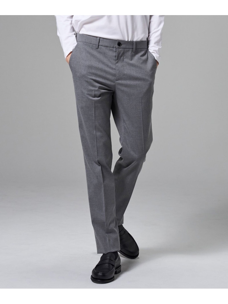 JOSEPH HOMME 【後ろウエストゴム仕様】キャリーマンストレッチ テーパードパンツ / CITY EASY ジョゼフ オム パンツ スラックス・ドレスパンツ ブラック グレー【送料無料】| Fashion Men