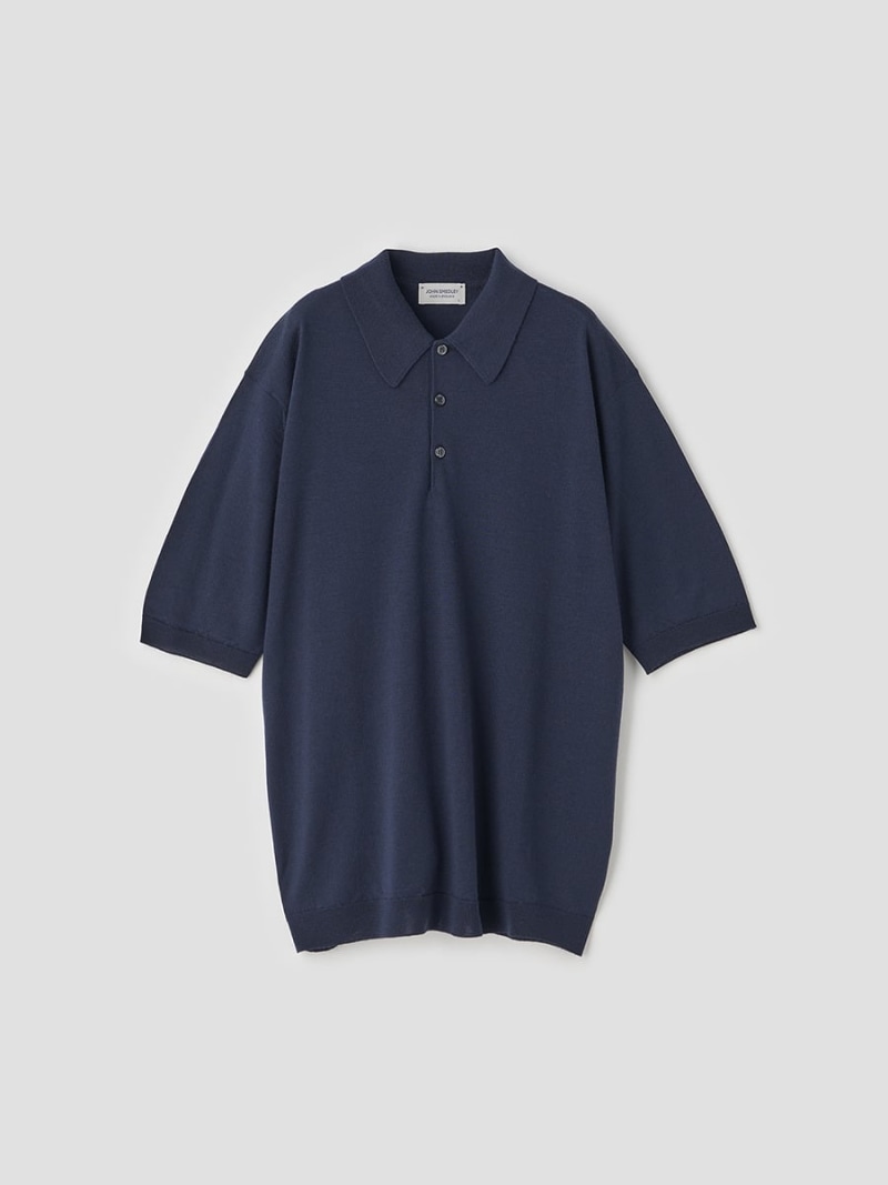JOHN SMEDLEY 羊毛 クラシックニットポロシャツ ｜ AOYAMA ｜ 30G EASY FIT ジョンスメドレー トップス 編み物【貨物輸送無料】
