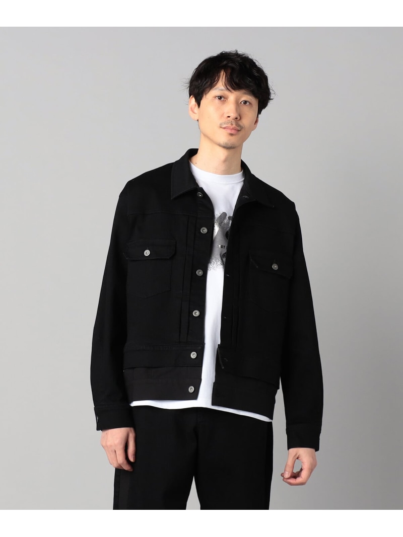 【SALE/40%OFF】β MEN レイヤード デニムブルゾン コムサメン ジャケット・アウター ブルゾン・ジャンパー ネイビー ブラック【RBA_E】【送料無料】| Fashion Men