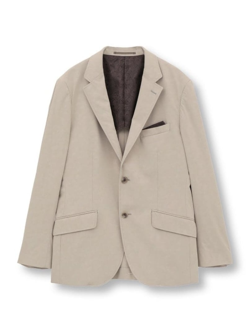 【SALE／50%OFF】MEN'S BIGI フェイクレザー テーラードジャケット メンズ ビギ ジャケット・アウター テーラードジャケット・ブレザー ブラック ベージュ ブラウン【RBA_E】【送料無料】