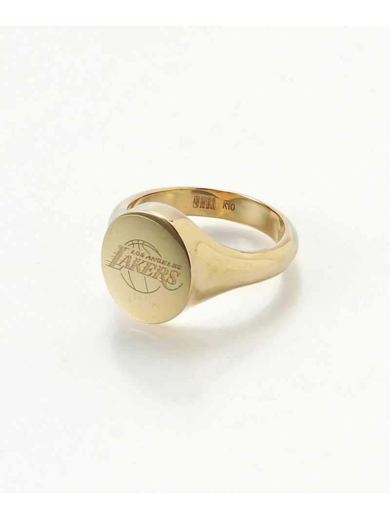 【SALE／30%OFF】THE STAND FOOL SO GOOD(S) Off The Court by NBA K10GOLD RING LAKERS 逐次刊行物 標準尺度 付属物・ウオッチ イヤリング・イヤーカフ ゴールド【RBA_E】【貨物輸送無料】