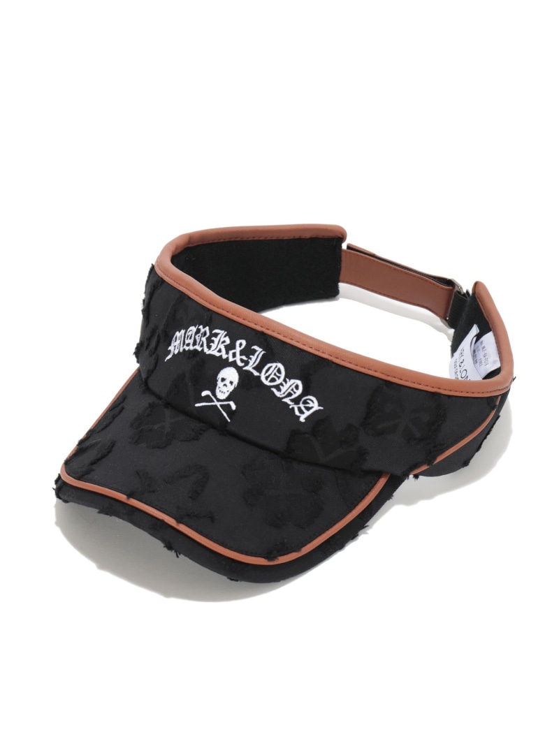 MARK \u0026 LONA Imperial Cut Jacquard Visor ｜ MEN and WOMEN マークアンドロナ 鳥打ち帽 サンバイザー 米国海軍 白いこと 黒いこと【貨物輸送無料】 サンバイザー-帽子