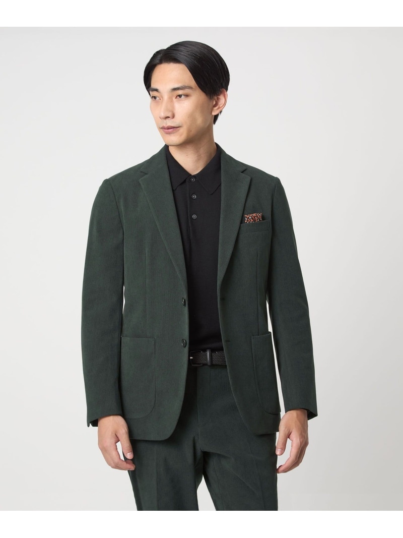 【SALE／40%OFF】UNITED ARROWS green label relaxing A+ コール天 2B 標準尺度 2P 上衣 -ウォッシャブル,伸ばすこと- ユナイテッドアローズ 逃げ道 ジャケット・アウター テーラードジャケット・ブレザー 緑であること 薄墨色【RBA_E】【貨物輸送無料】