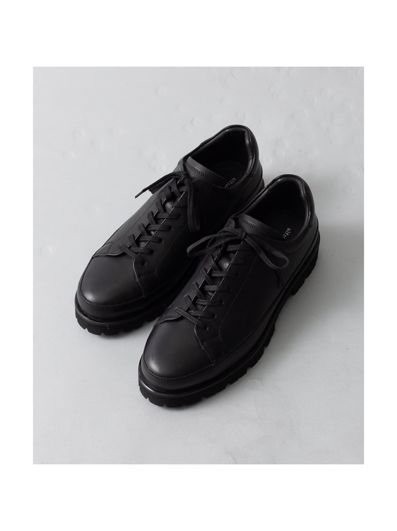 【SALE／30%OFF】alfredoBANNISTER 【定番】軽さ タンクソール なめし革スニーカー アルフレッド・バニスター シューズ・靴 スニーカー 米国海軍 黒いこと 白いこと【RBA_E】【貨物輸送無料】