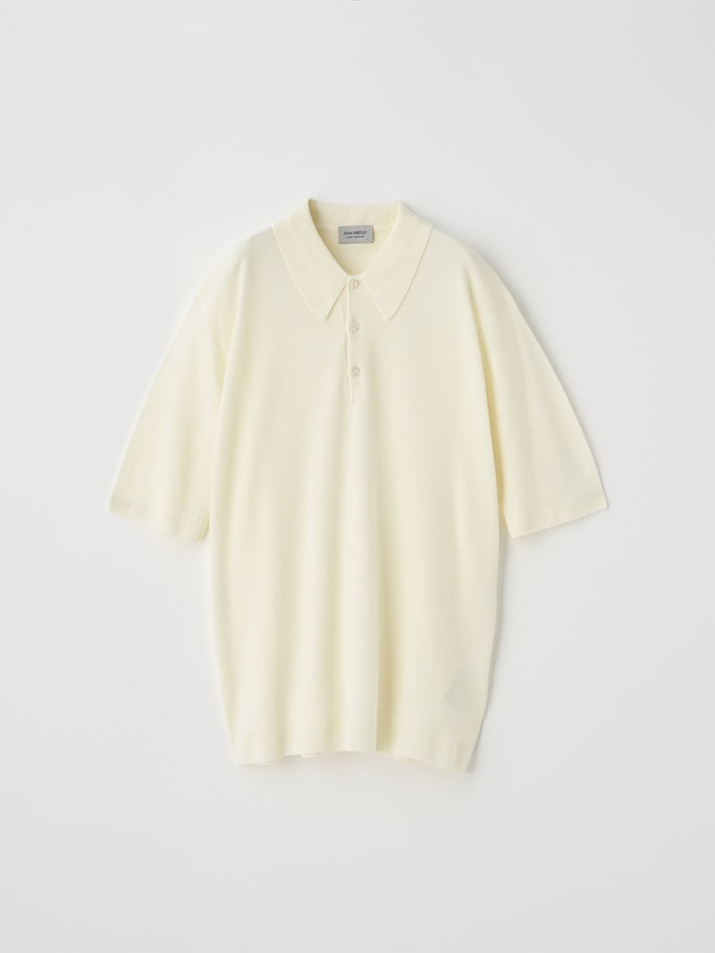 JOHN SMEDLEY 羊毛 クラシックニットポロシャツ ｜ AOYAMA ｜ 30G EASY FIT ジョンスメドレー トップス 編み物【貨物輸送無料】