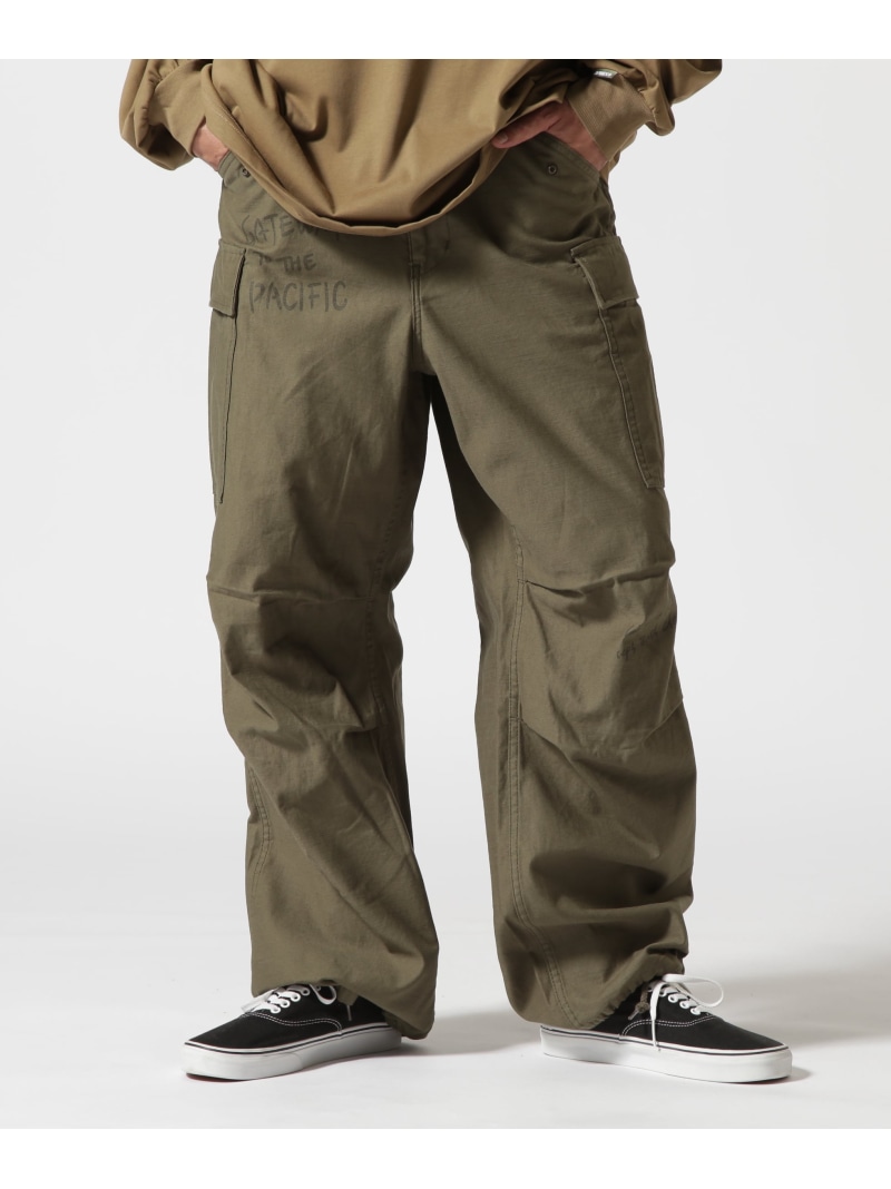 AVIREX 《WEB\u0026DEPOT制限事項》M-65 FATIGUE PANTS CUSTOM / M-65 ファティーグ ズボン下 カスタム / AVIREX アヴィレックス ズボン下 余分の物のズボン下 緑であること【貨物輸送無料】