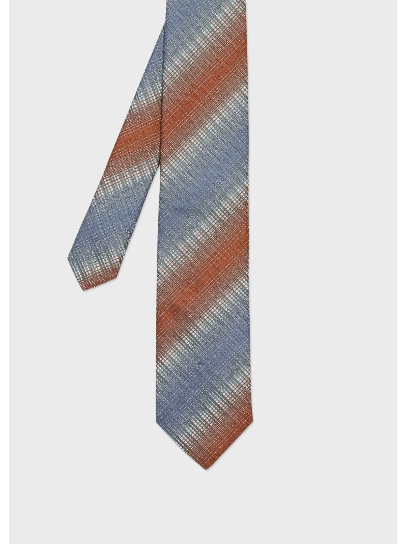 Paul Smith メランジストライプ タイ ポール・スミス スーツ・フォーマル ネクタイ・蝶ネクタイ グリーン ベージュ【送料無料】