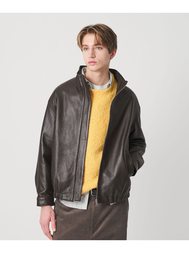 楽天市場】＜Steven Alan＞ シボ シープレザー ワーク ブルゾン Steven