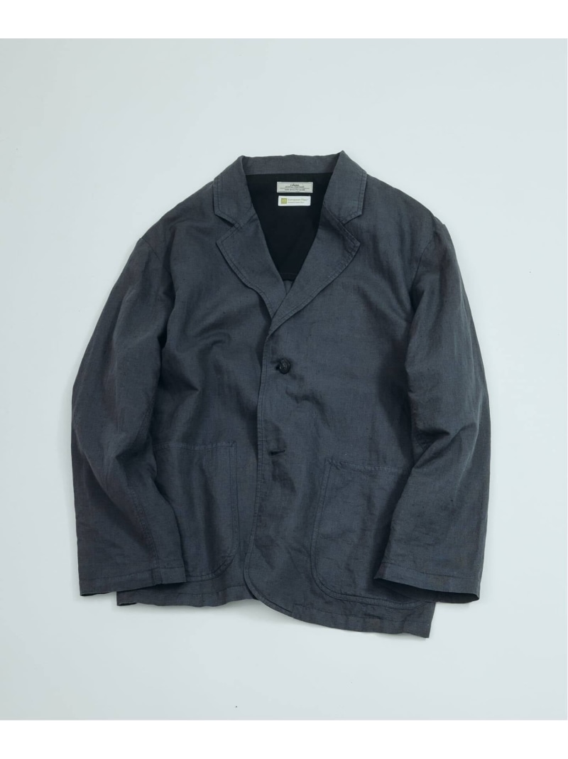 JOURNAL STANDARD relume European Flax / ヨーロピアンフラックス ガーメントダイ 2Bジャケット ジャーナル スタンダード レリューム ジャケット・アウター テーラードジャケット・ブレザー ホワイト ブラック カーキグリーン【送料無料】