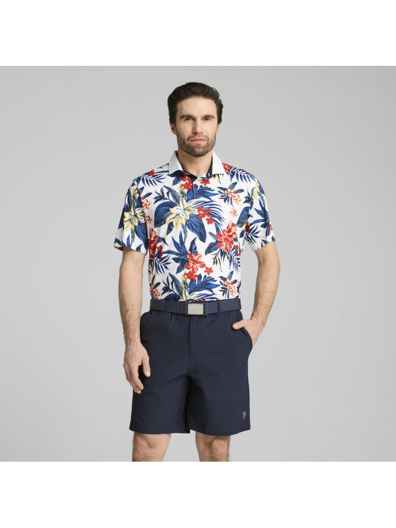 【SALE／30%OFF】PUMA メンズ ゴルフ PUMA x PTC フローラル 半袖 ポロシャツ PUMA X PTC Floral Polo プーマ トップス ポロシャツ ホワイト【RBA_E】【送料無料】