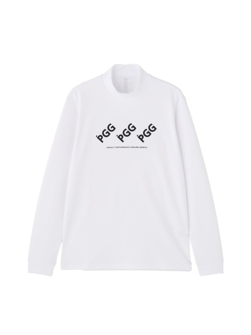 PEARLY GATES ハイブリッドメッシュ長袖ハイネックカットソー (MENS) パーリーゲイツ トップス その他のトップス ネイビー ホワイト【送料無料】