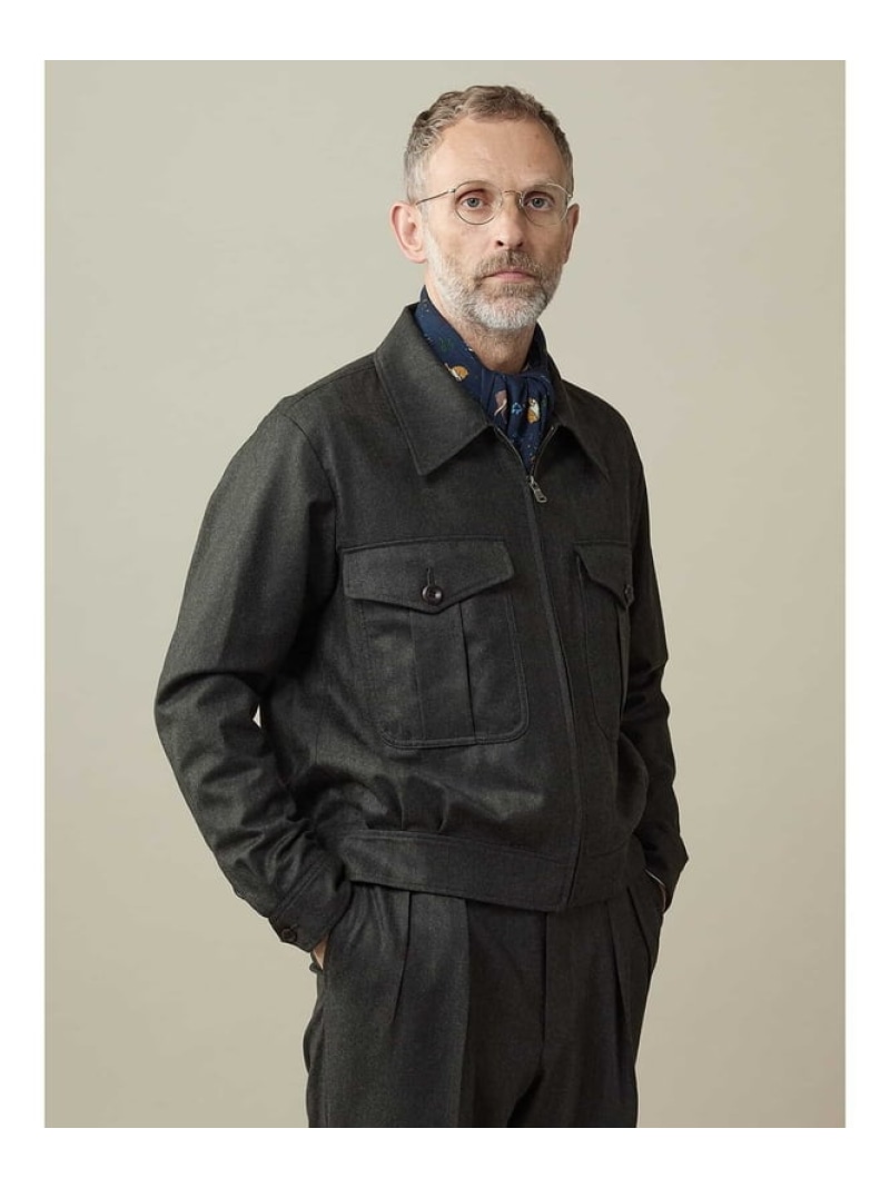 【SALE／50%OFF】Aquascutum MEN 【UK Traditional】Siren-Jacket アクアスキュータム ジャケット・アウター ブルゾン・ジャンパー カーキグリーン【RBA_E】【送料無料】