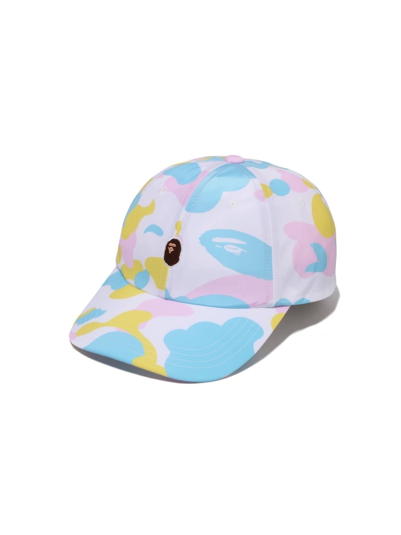 A BATHING APE MULTI CAMO ONE POINT PANEL CAP ア ベイシング エイプ 帽子 キャップ ホワイト【送料無料】