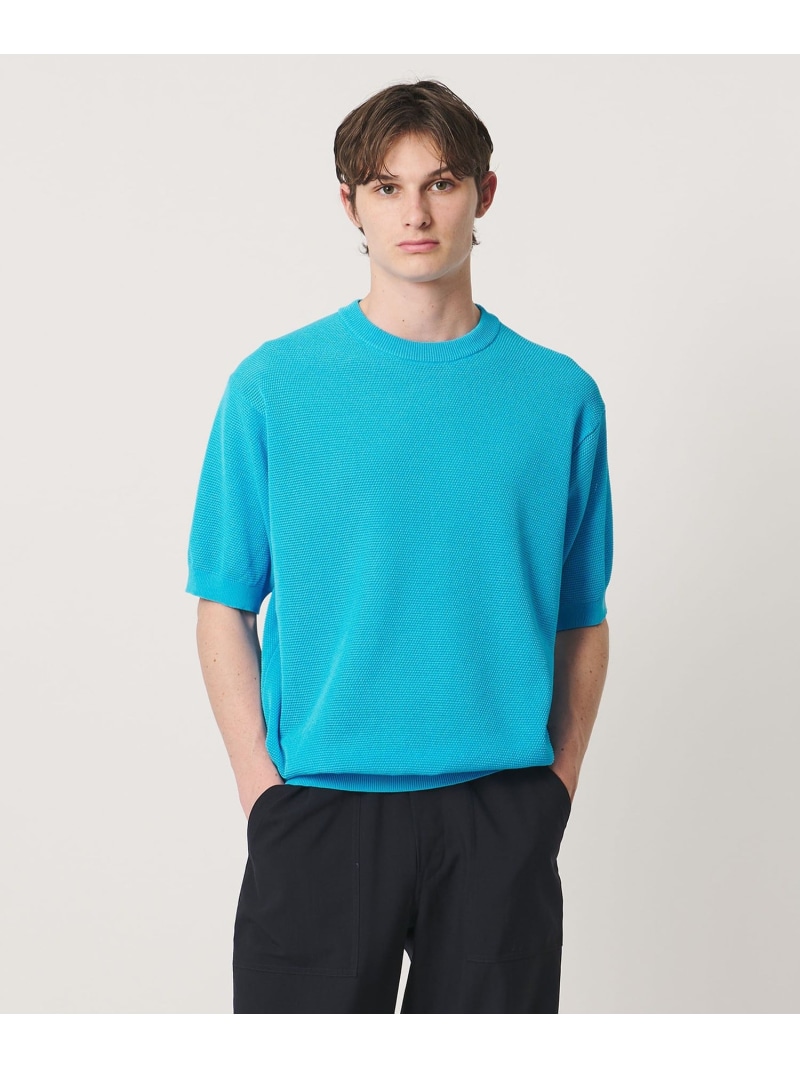 UNITED ARROWS シャーリーカーン バーズアイ 遊撃手捩り 労働者の一団のど首 編み物プルオーバー ユナイテッドアローズ トップス カットソー・プルオーバー 薄墨色 米国海軍【貨物輸送無料】