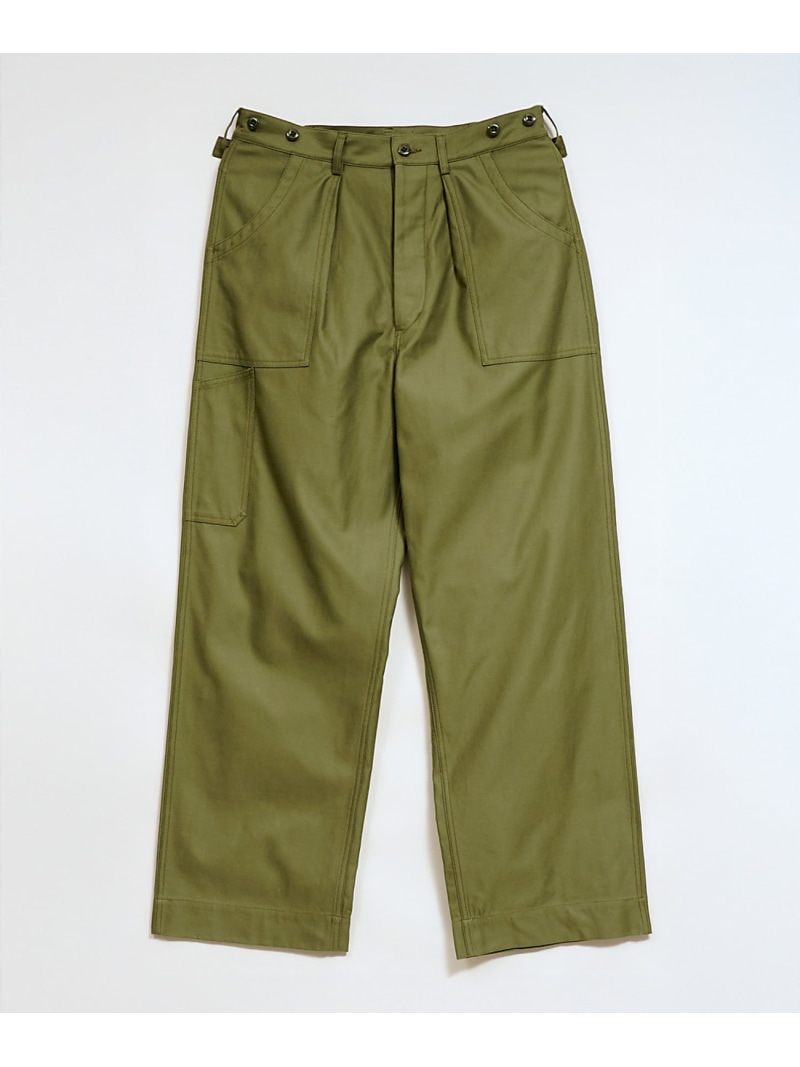 Nigel Cabourn 【堅苦しさ】ナイジェル・ケーボン / MAN / 力学的ズボン下 - 雑ぜ合わせる ナイジェル・ケーボン ズボン下 余分の物のズボン下 カーキ緑であること【貨物輸送無料】
